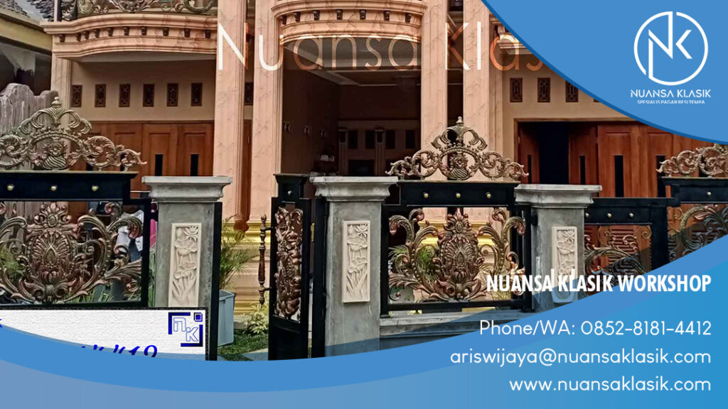 pagar besi tempa klasik