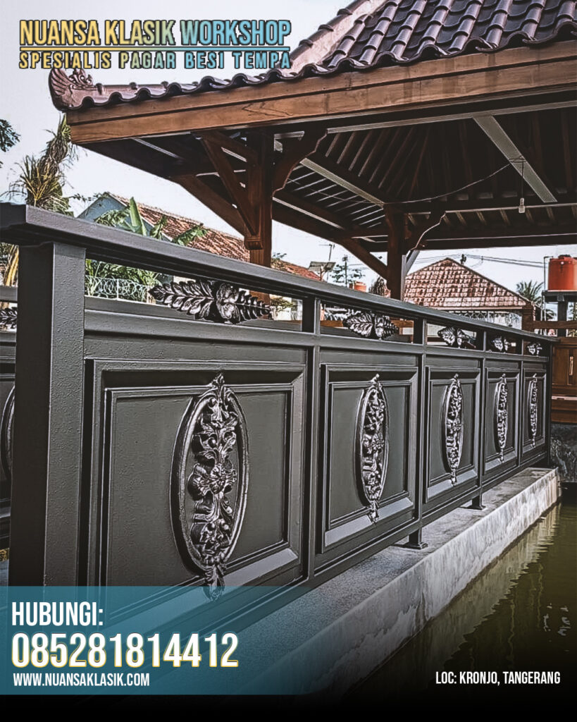 railing balkon besi tempa klasik mewah kronjo